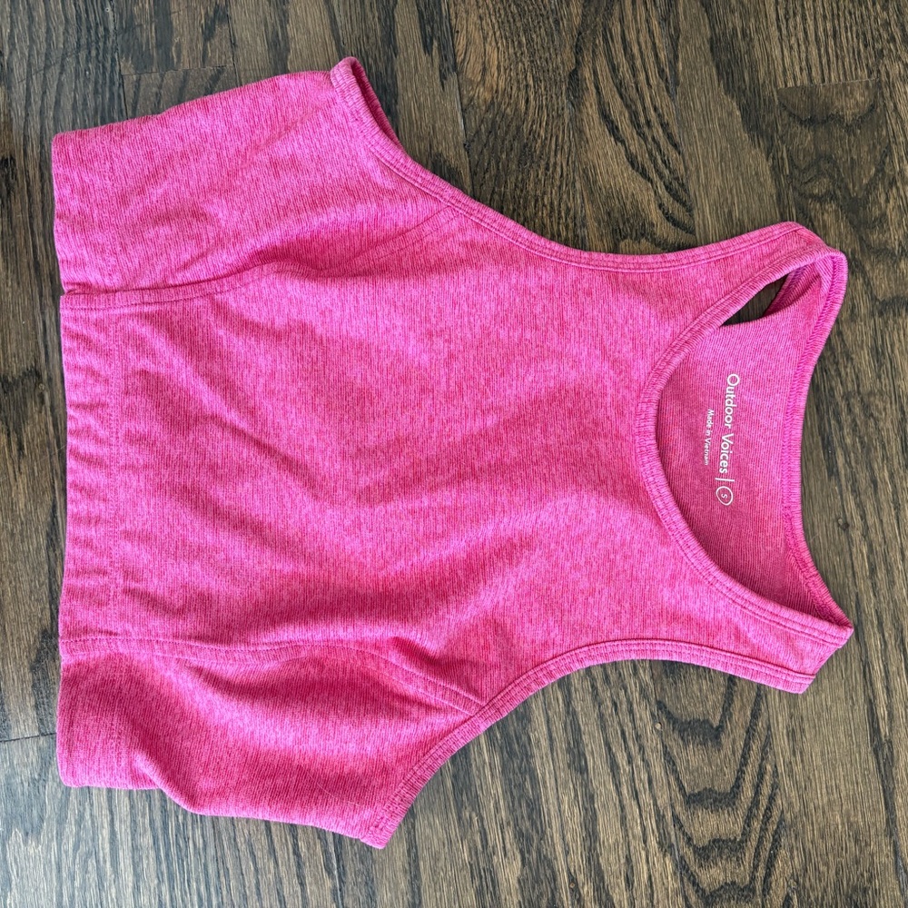 Outdoor Voices Pink Workout Top